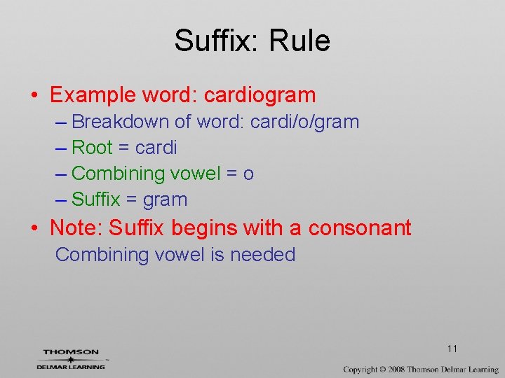 CHAPTER 1 Word Building Rules Word Building Rules