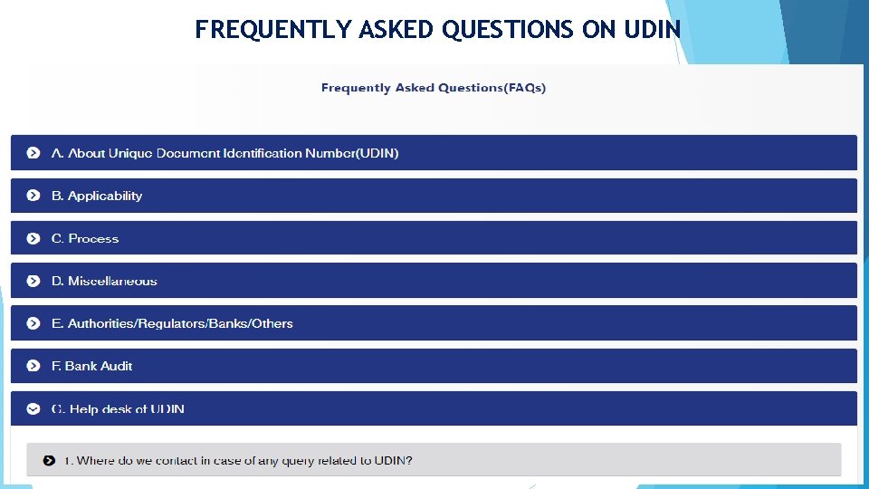 FREQUENTLY ASKED QUESTIONS ON UDIN 