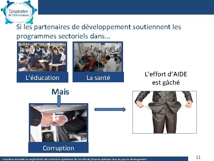 Si les partenaires de développement soutiennent les programmes sectoriels dans… L’éducation Mais La santé