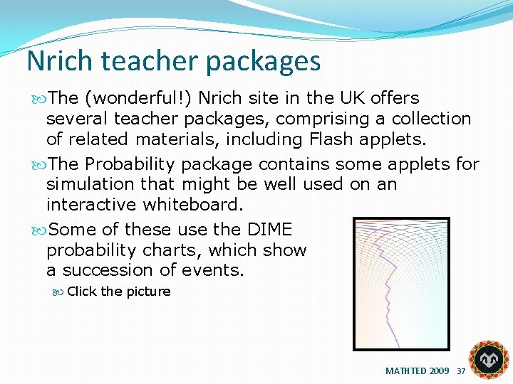 Nrich teacher packages The (wonderful!) Nrich site in the UK offers several teacher packages,