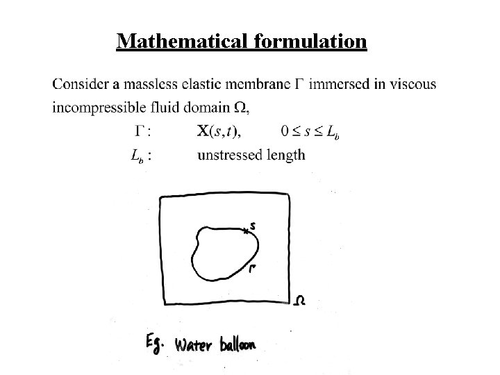 Mathematical formulation 