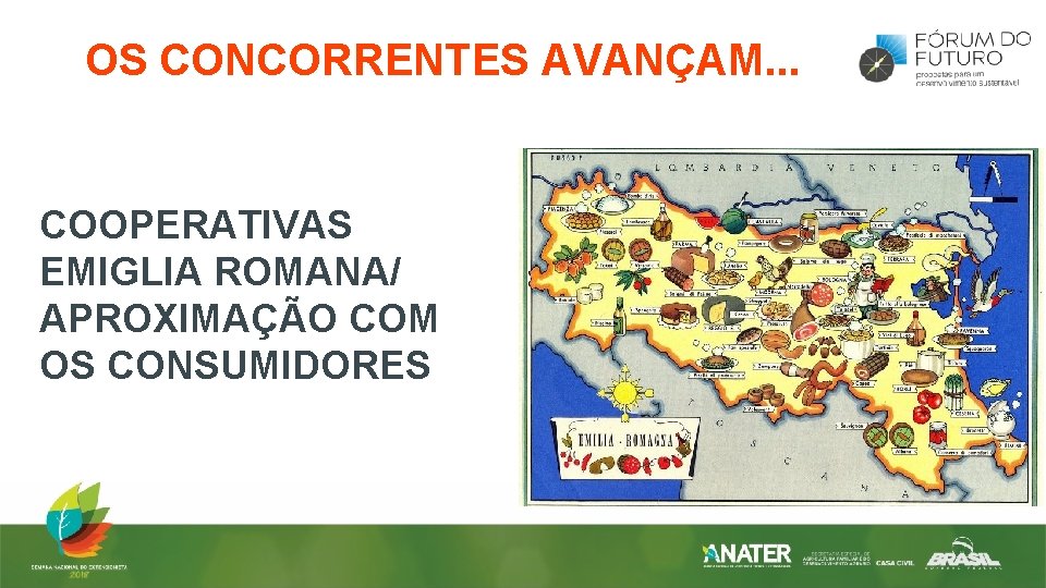 OS CONCORRENTES AVANÇAM. . . COOPERATIVAS EMIGLIA ROMANA/ APROXIMAÇÃO COM OS CONSUMIDORES 