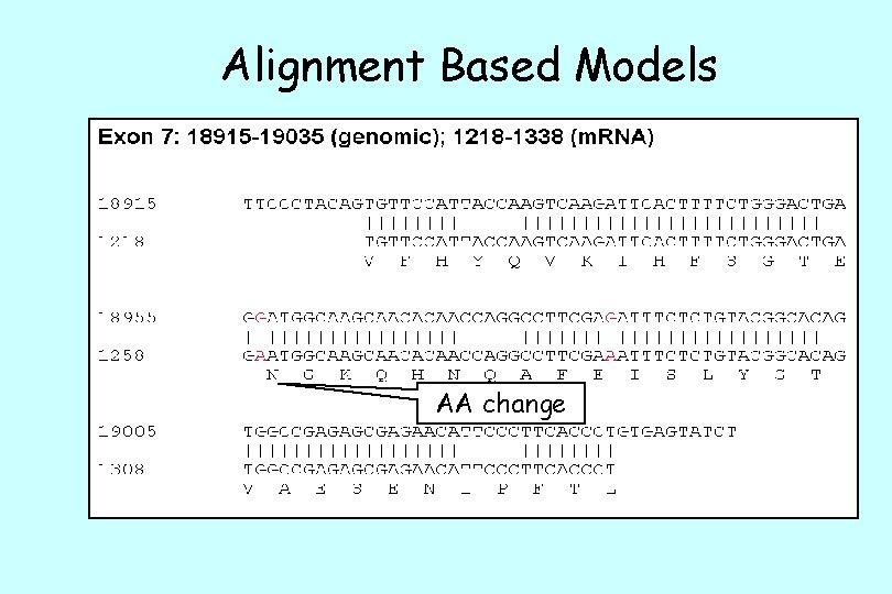 Alignment Based Models AA change 