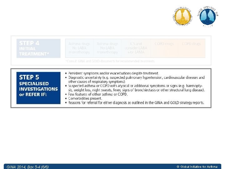 GINA 2014, Box 5 -4 (6/6) © Global Initiative for Asthma 