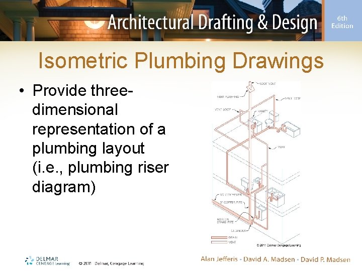 Isometric Plumbing Drawings • Provide threedimensional representation of a plumbing layout (i. e. ,