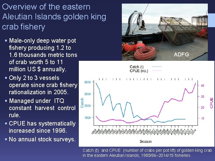 Overview of the eastern Aleutian Islands golden king crab fishery § Male-only deep water