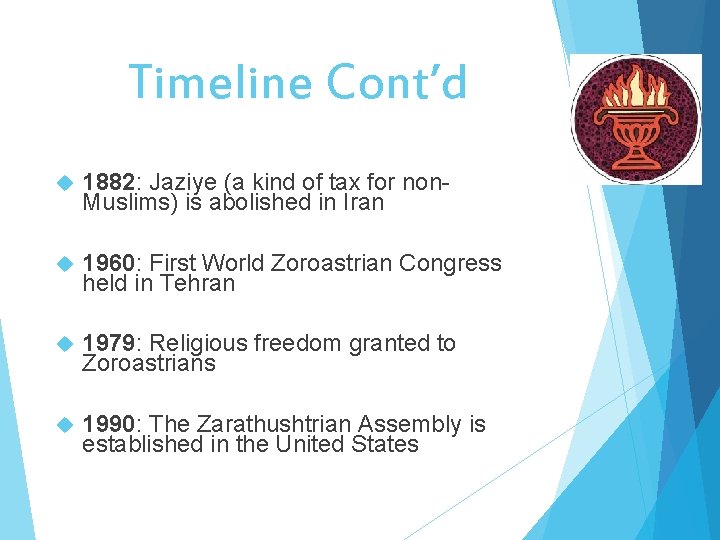 Timeline Cont’d 1882: Jaziye (a kind of tax for non. Muslims) is abolished in