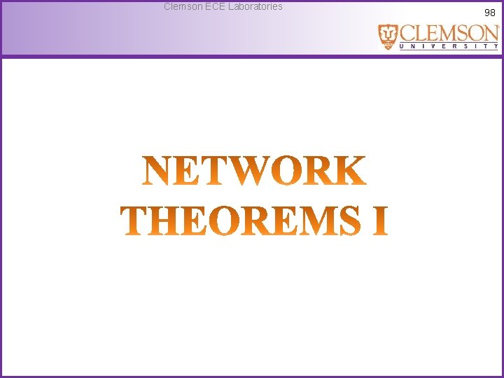 Clemson ECE Laboratories 98 