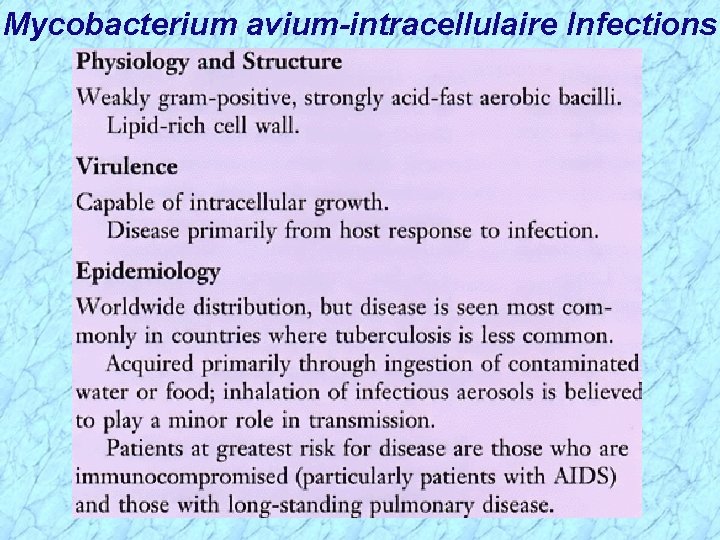 Mycobacterium avium-intracellulaire Infections 