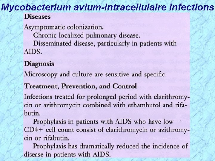 Mycobacterium avium-intracellulaire Infections 