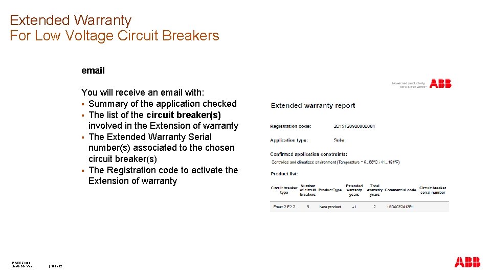 Extended Warranty For Low Voltage Circuit Breakers email You will receive an email with: