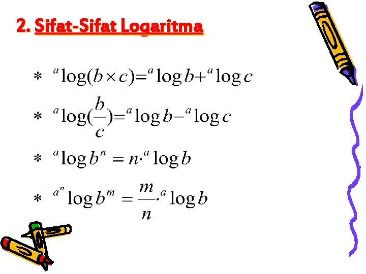 2. Sifat-Sifat Logaritma 