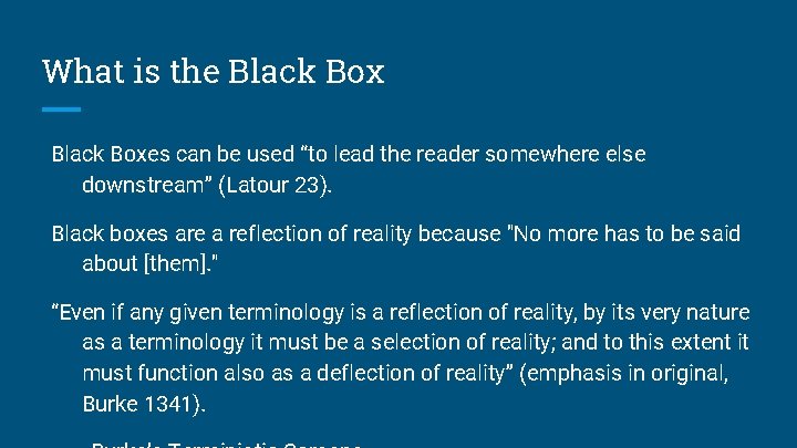 What is the Black Boxes can be used “to lead the reader somewhere else