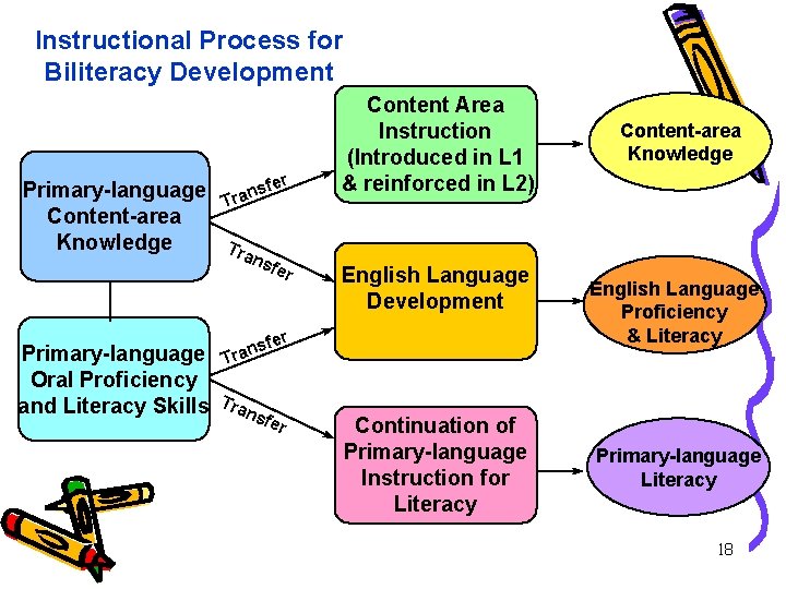 Instructional Process for Biliteracy Development Primary-language Content-area Knowledge Primary-language Oral Proficiency and Literacy Skills