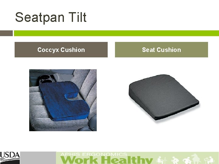 Seatpan Tilt Coccyx Cushion Seat Cushion 