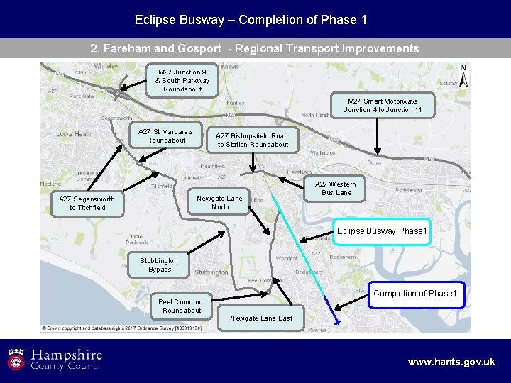 Eclipse Busway – Completion of Phase 1 2. Fareham and Gosport - Regional Transport