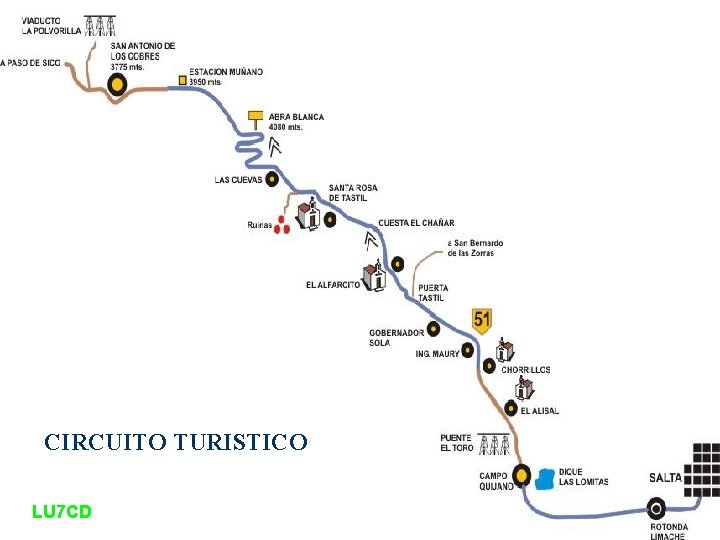 CIRCUITO TURISTICO LU 7 CD 