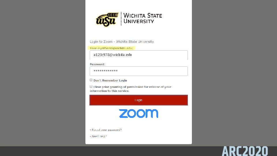 Zoom Best Practices – Before Class - 6 a 123 z 978@wichita. edu ******