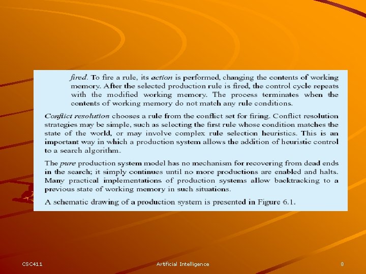 CSC 411 Artificial Intelligence 8 