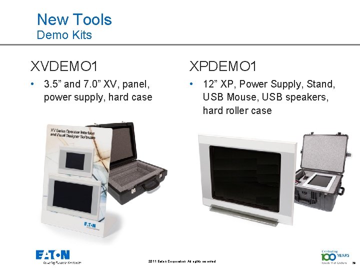 New Tools Demo Kits XVDEMO 1 XPDEMO 1 • 3. 5” and 7. 0”