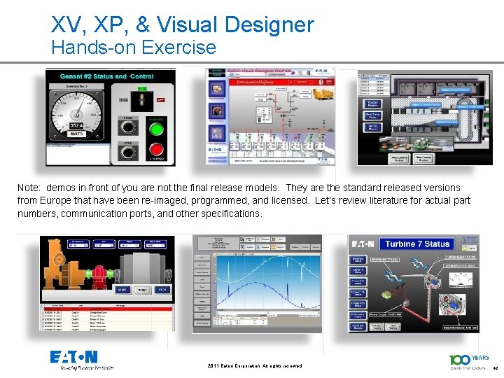 XV, XP, & Visual Designer The Product Hands-on Exercise Note: demos in front of