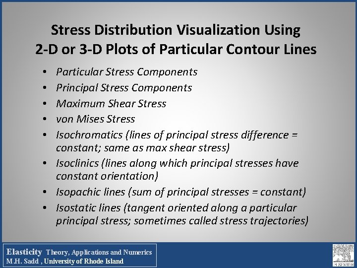 Stress Distribution Visualization Using 2 -D or 3 -D Plots of Particular Contour Lines Stress Distribution Visualization Using 2 -D or 3 -D Plots of Particular Contour Lines