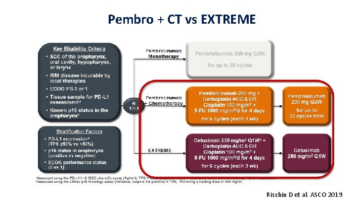 Pembro + CT vs EXTREME Rischin D et al. ASCO 2019 