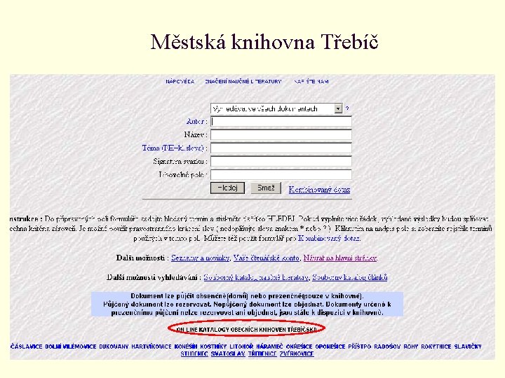 Městská knihovna Třebíč 