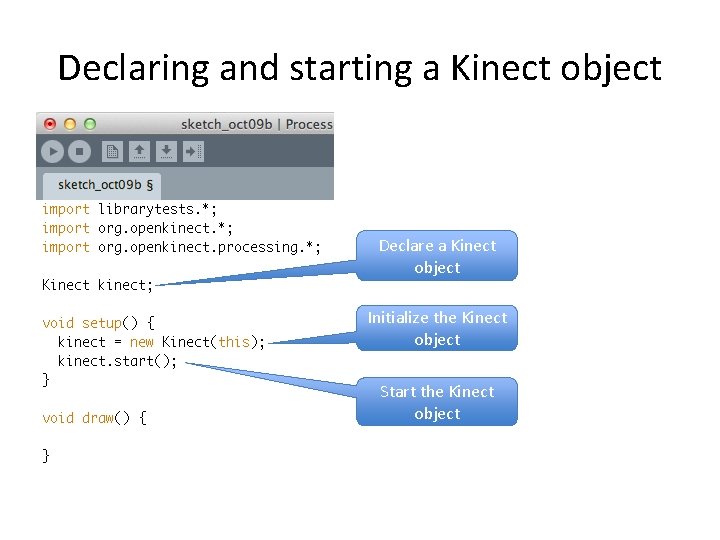 Using the Kinect in Processing David Meredith Aalborg