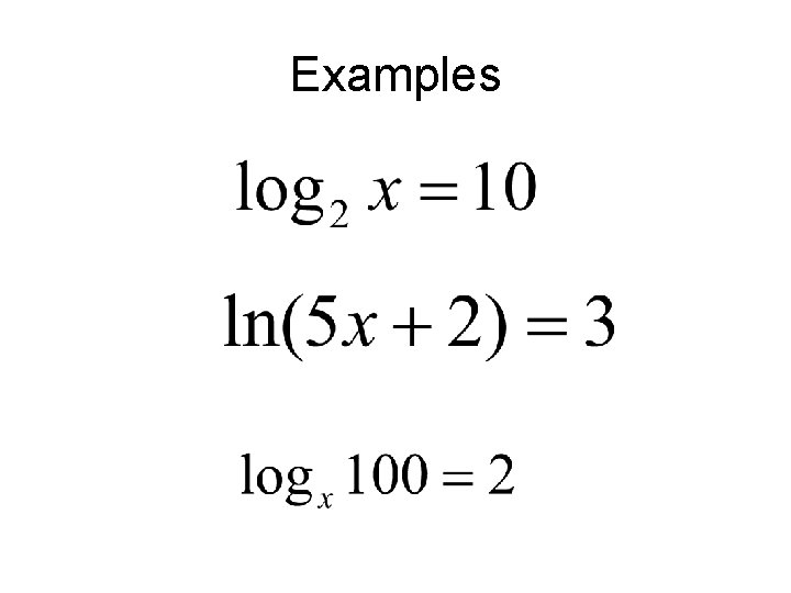Examples 
