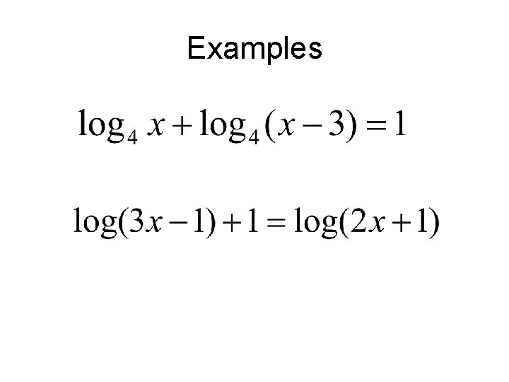 Examples 