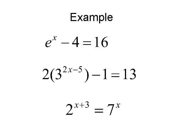 Example 