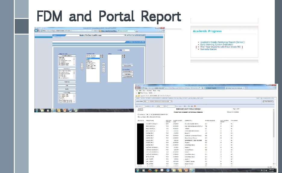 FDM and Portal Report 