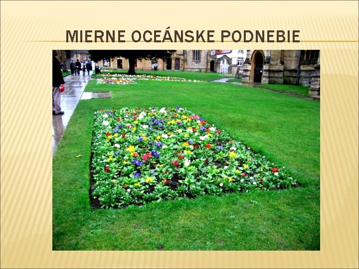 MIERNE OCEÁNSKE PODNEBIE 