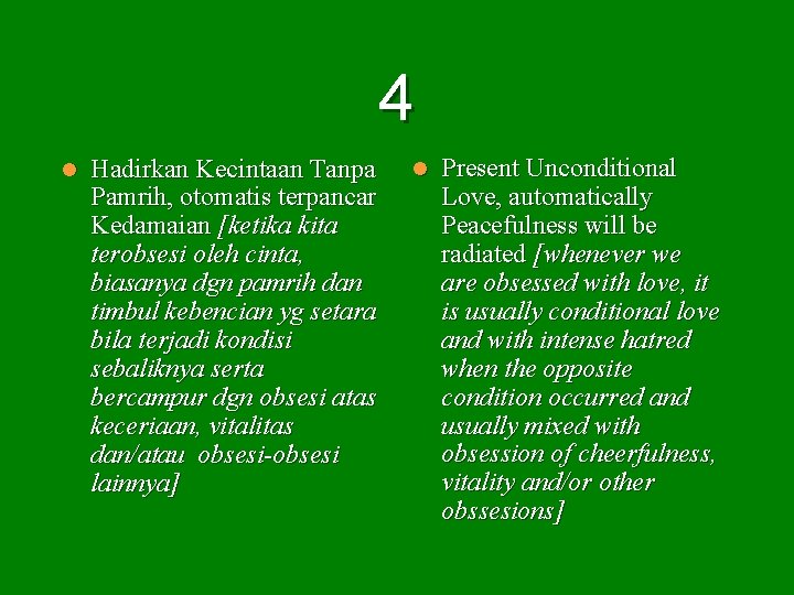 4 l Hadirkan Kecintaan Tanpa Pamrih, otomatis terpancar Kedamaian [ketika kita terobsesi oleh cinta, 4 l Hadirkan Kecintaan Tanpa Pamrih, otomatis terpancar Kedamaian [ketika kita terobsesi oleh cinta,