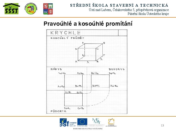 STŘEDNÍ ŠKOLA STAVEBNÍ A TECHNICKÁ Ústí nad Labem, Čelakovského 5, příspěvková organizace Páteřní škola