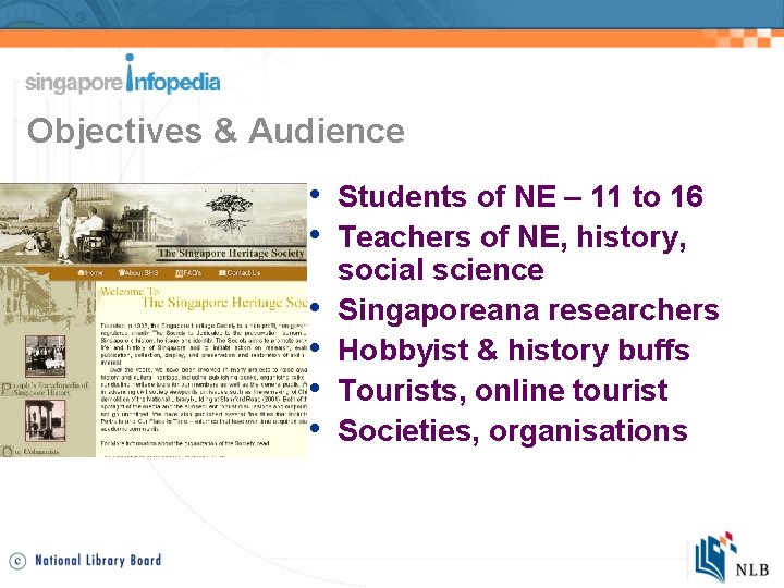 Objectives & Audience • Students of NE – 11 to 16 • Teachers of