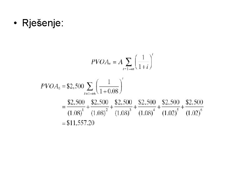  • Rješenje: 