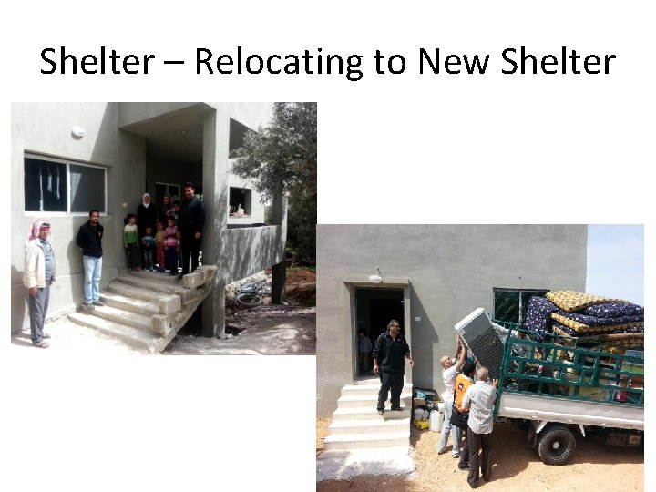 Shelter – Relocating to New Shelter 