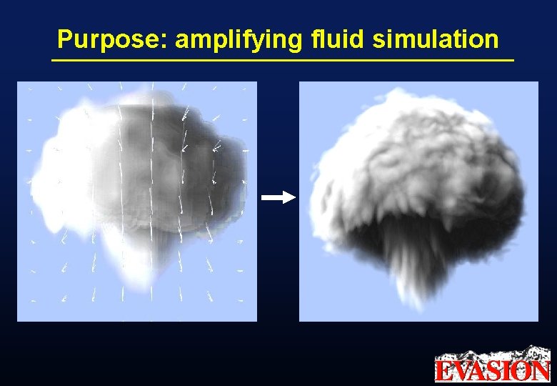 Purpose: amplifying fluid simulation 