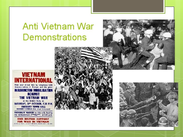 Anti Vietnam War Demonstrations 