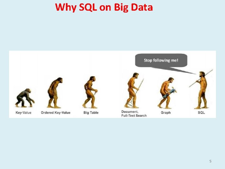 Why SQL on Big Data 5 