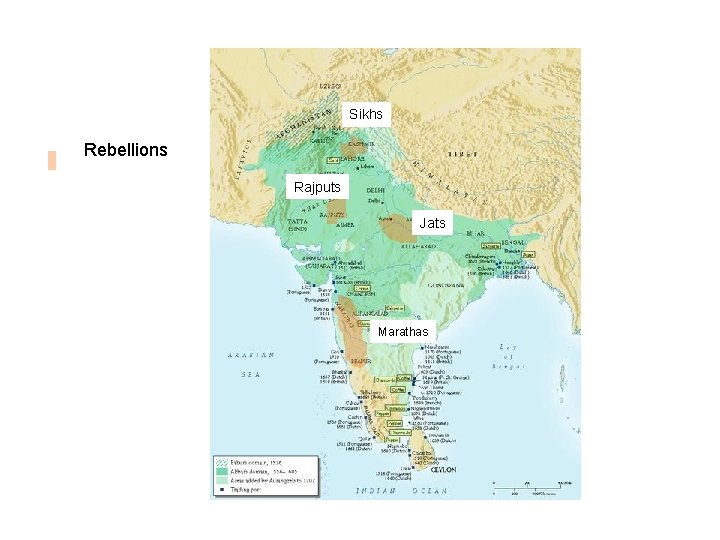 Sikhs Rebellions Rajputs Jats Marathas 