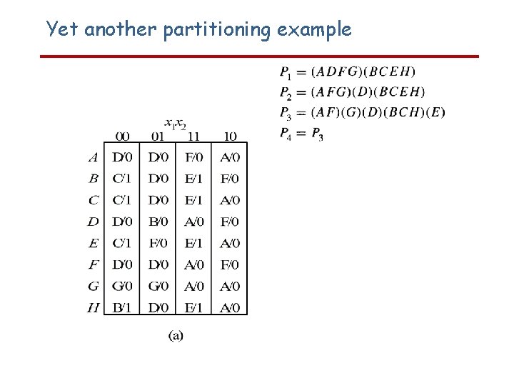Yet another partitioning example 