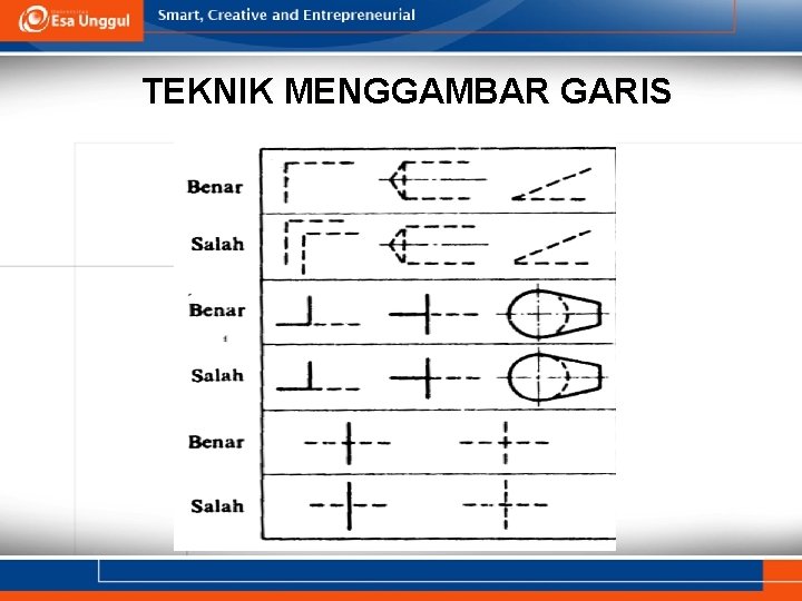 TEKNIK MENGGAMBAR GARIS 