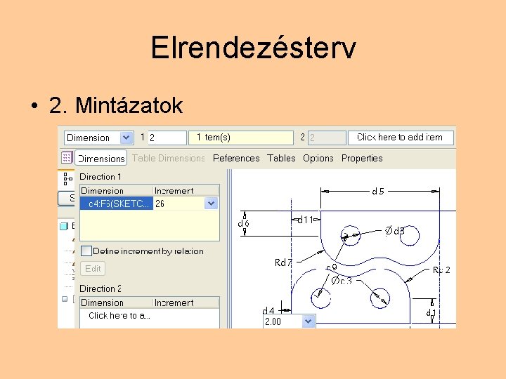 Elrendezésterv • 2. Mintázatok 