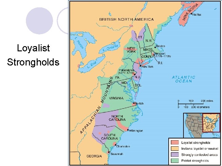Loyalist Strongholds 
