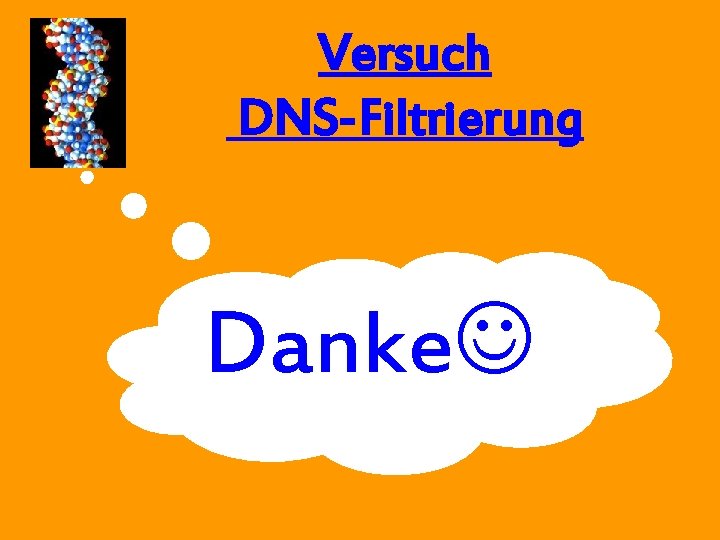 Versuch DNS-Filtrierung Danke 