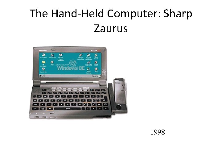 The Hand-Held Computer: Sharp Zaurus 1998 