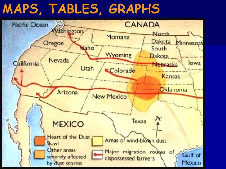 MAPS, TABLES, GRAPHS 